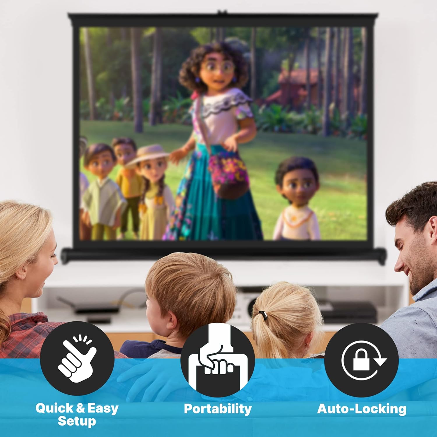 40 Inch Portable Projector Screen with Stand Z603081