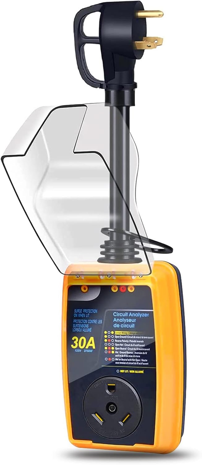 30 Amp RV Surge Protector with Waterproof Cover L65783