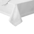 Linen Fabric Tablecloth White 70x22 x 146x22 B4008