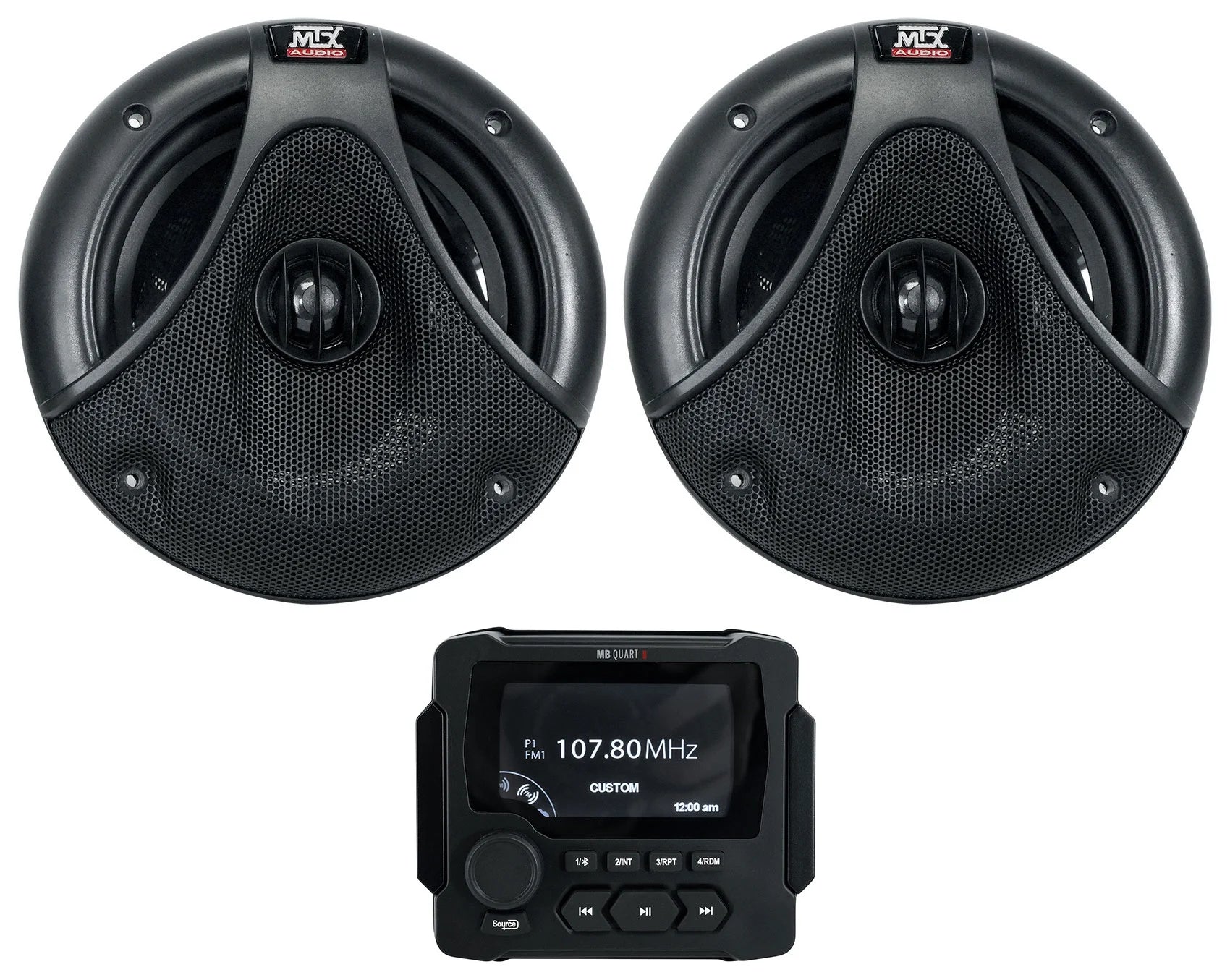 Marine Bluetooth Receiver with 2 6.5" Speakers T9150