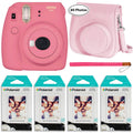 Flamingo Pink Instant Camera, 80 Sheets Instant Film Bundle Y98641