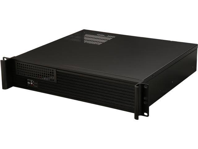 Black 2U Compact Server Chassis E413