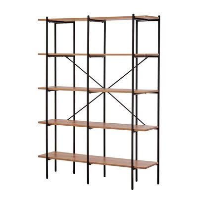 Metal Etagere Bookcase 63" H x 47" W x 13" D M12886