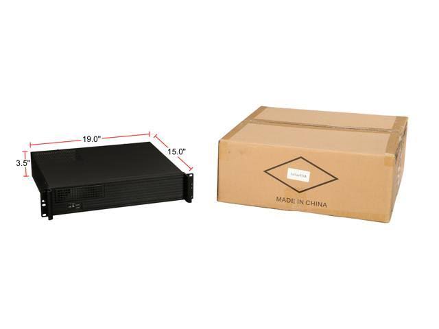Black 2U Compact Server Chassis E413