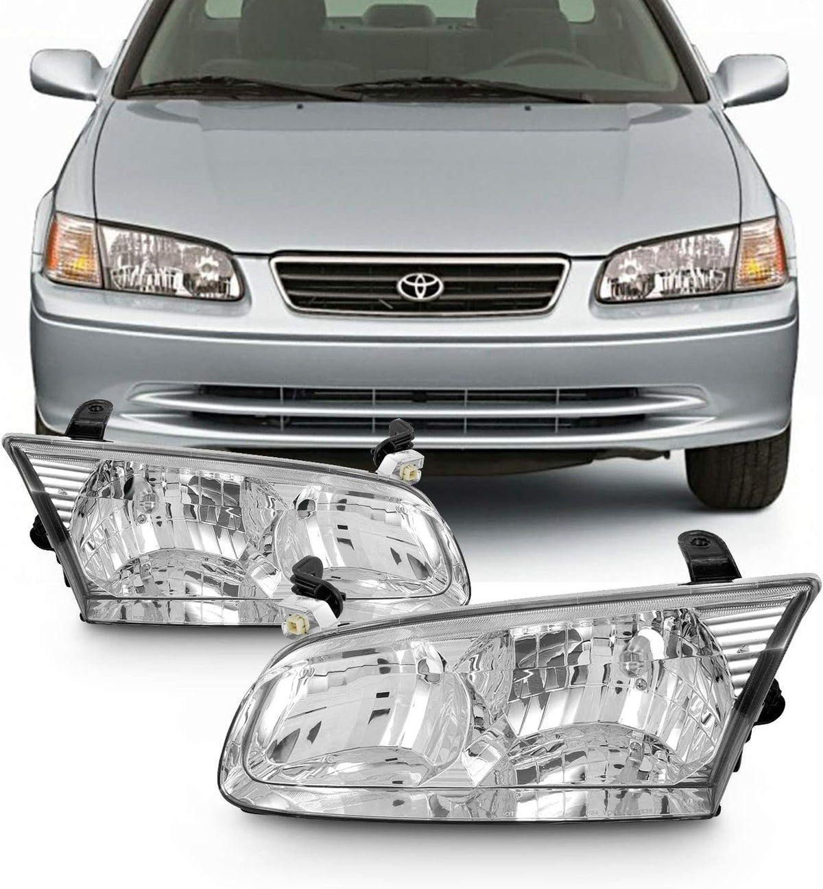 Chrome Housing Headlights W6913