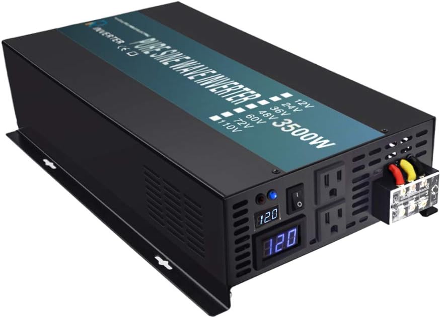 3500W 12V Black Power Inverter F755598