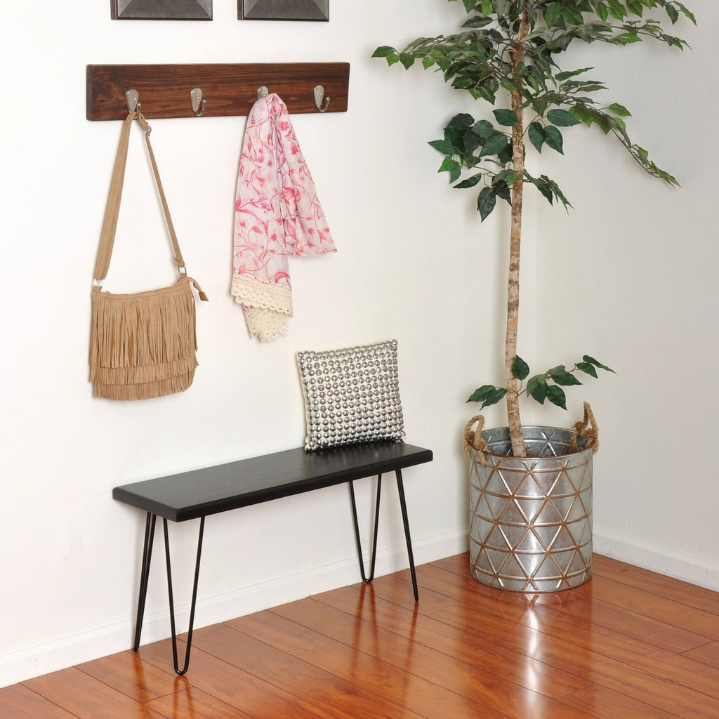 Ebony Wood Bench D157