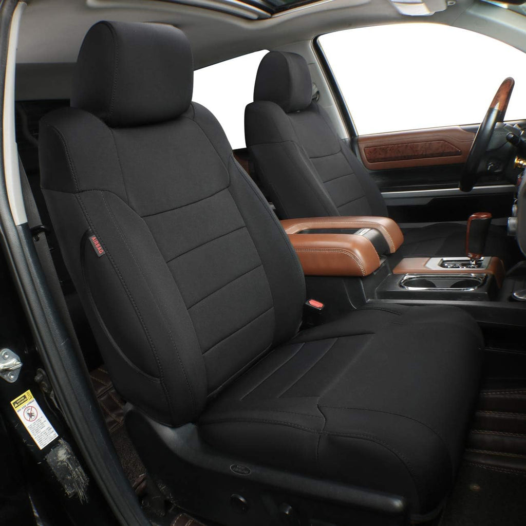 Black Leatherette Car Seat Covers for Toyota Tundra E19834