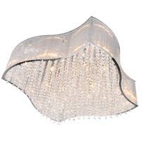 Chrome 12 Light Flush Mount X101596