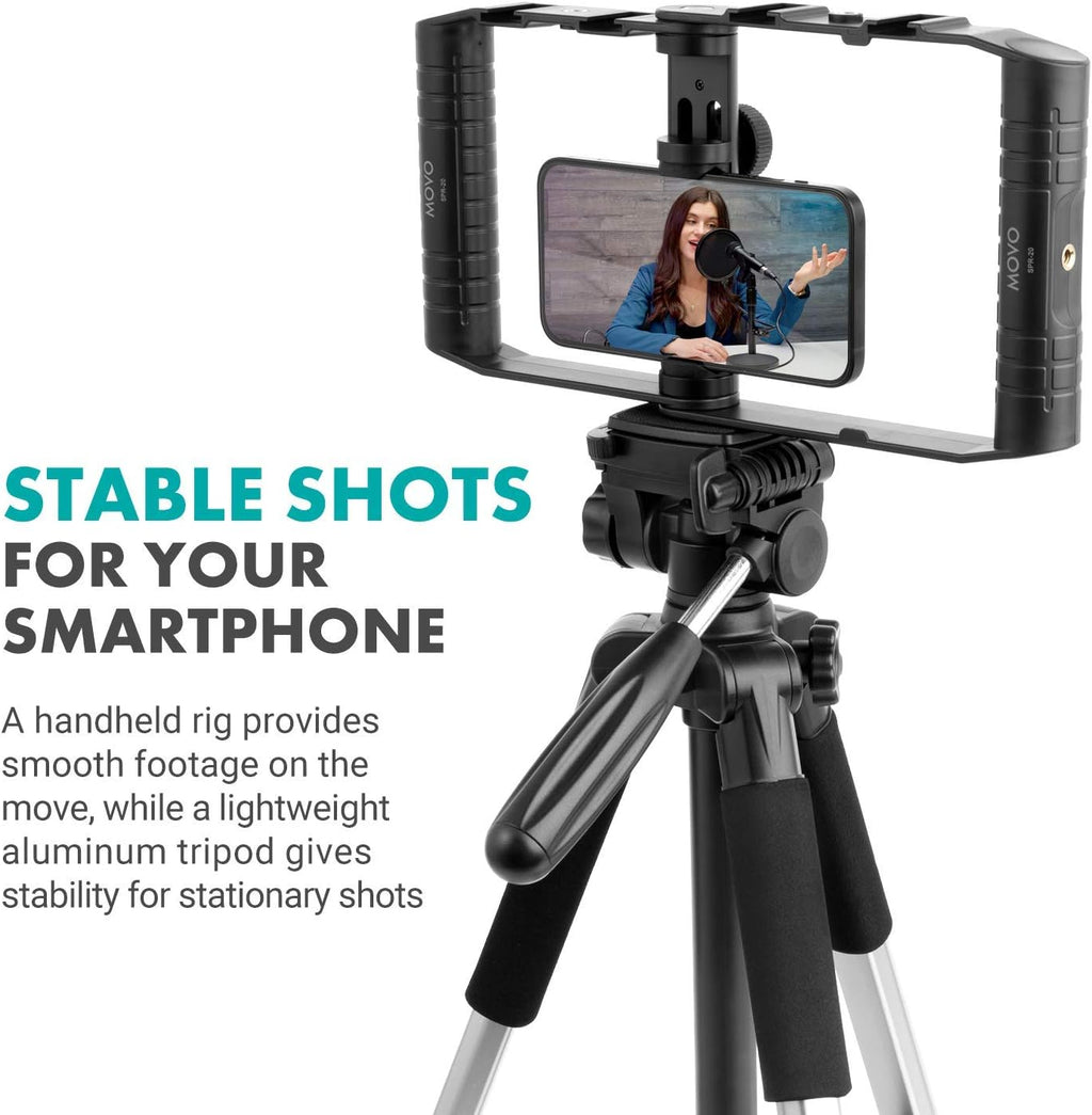 Smartphone Tripod Mount Vlogging Kit Folding Cage Pack of 2 U4424