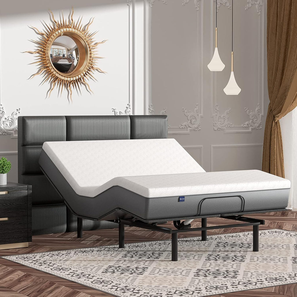 Black Twin XL Adjustable Bed Base with Wireless Remote U455338