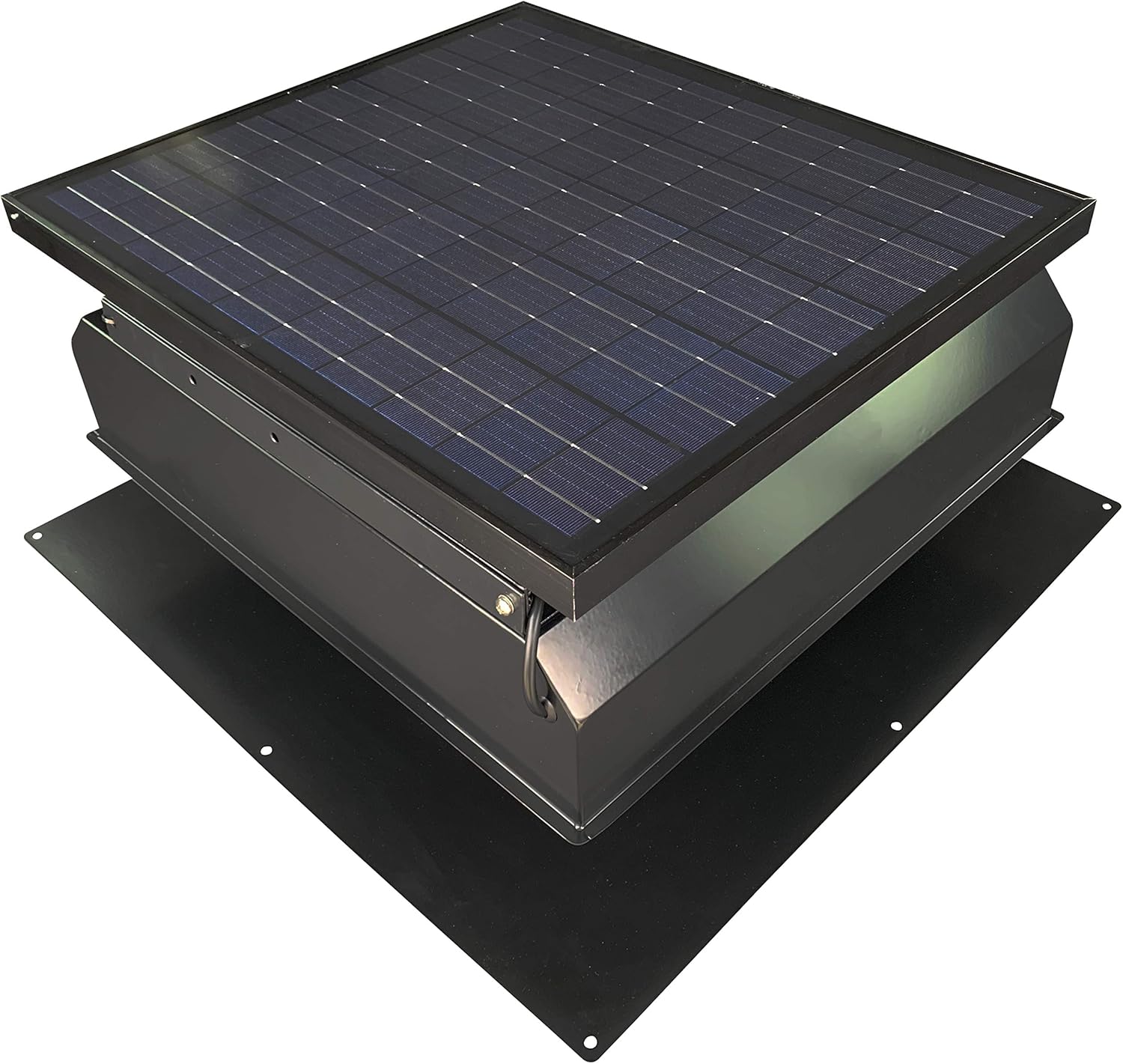 Solar Attic Fan with Thermostat/Humidistat/adapter, 22.5 x 22.5 x 11 IN. P921523
