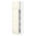 White High Cabinet with Door and Wire Baskets X511