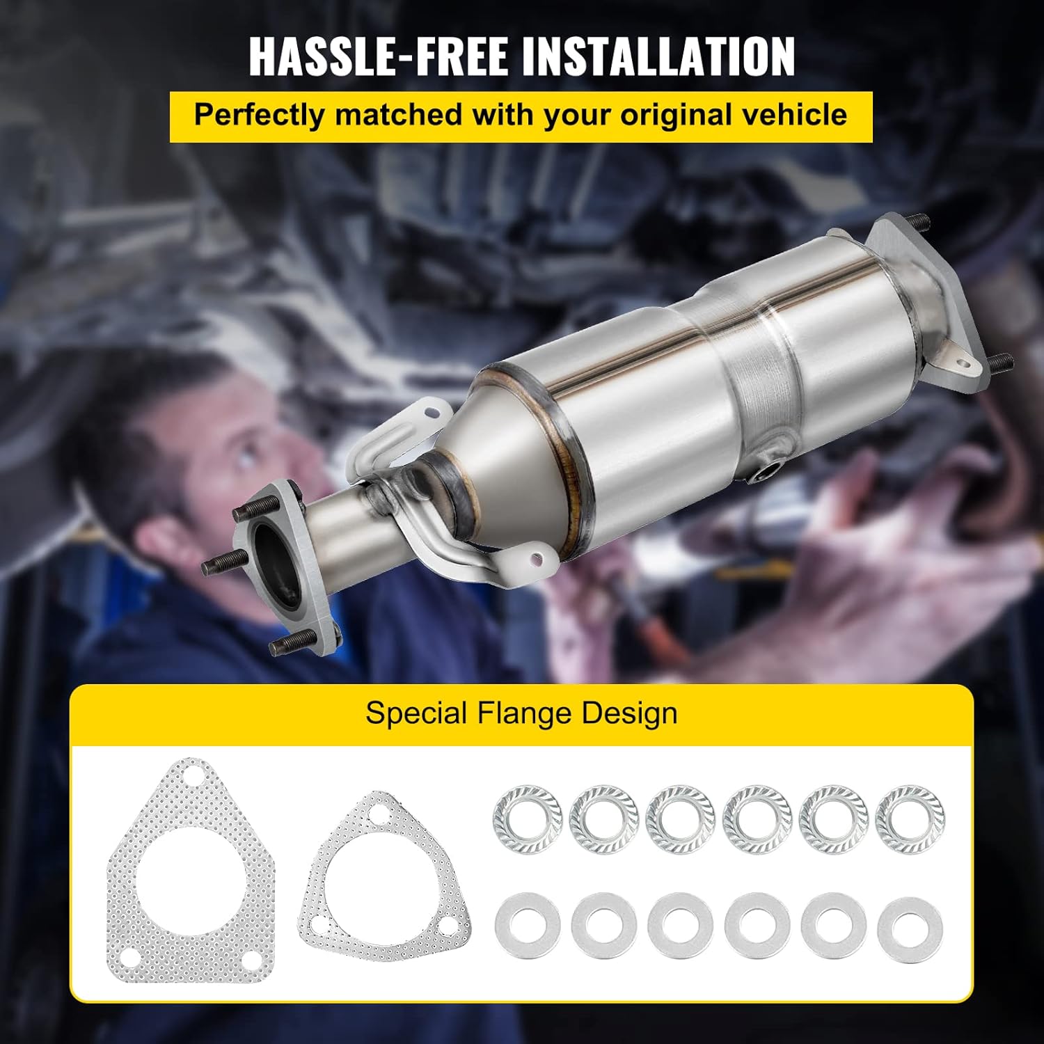 Stainless Steel Direct Fit Catalytic Converter with Gasket X570946
