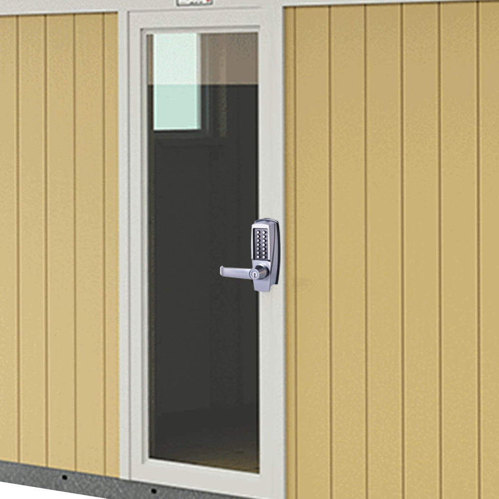 Satin Chrome Keyless Lever Lock with Keypad, Pack of 2 U3900