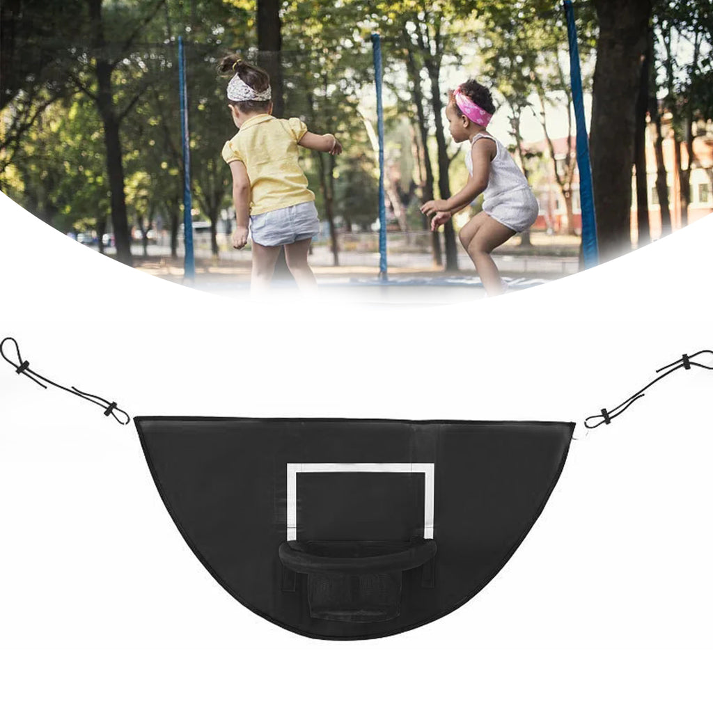 Black Trampoline Basketball Hoop Toy Set V789586