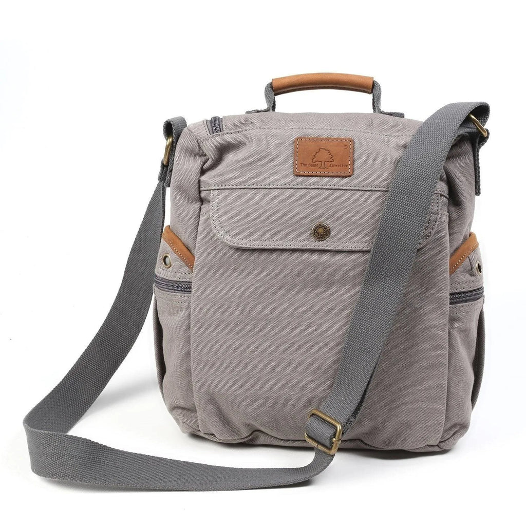 Grey Canvas Crossbody T893
