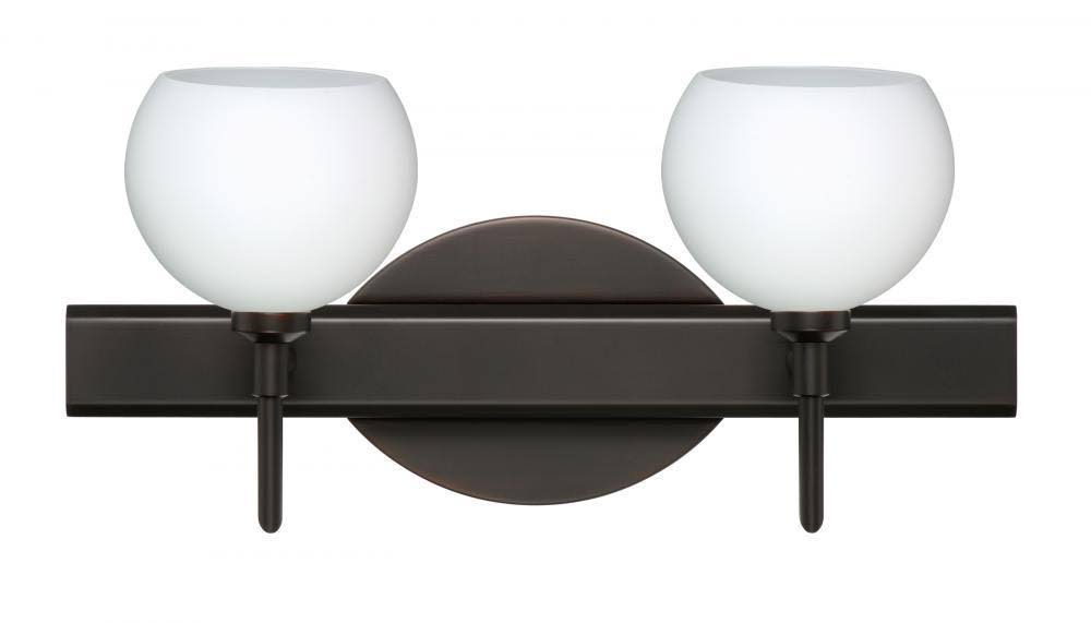 Bronze Opal Matte LED Wall Light J66359