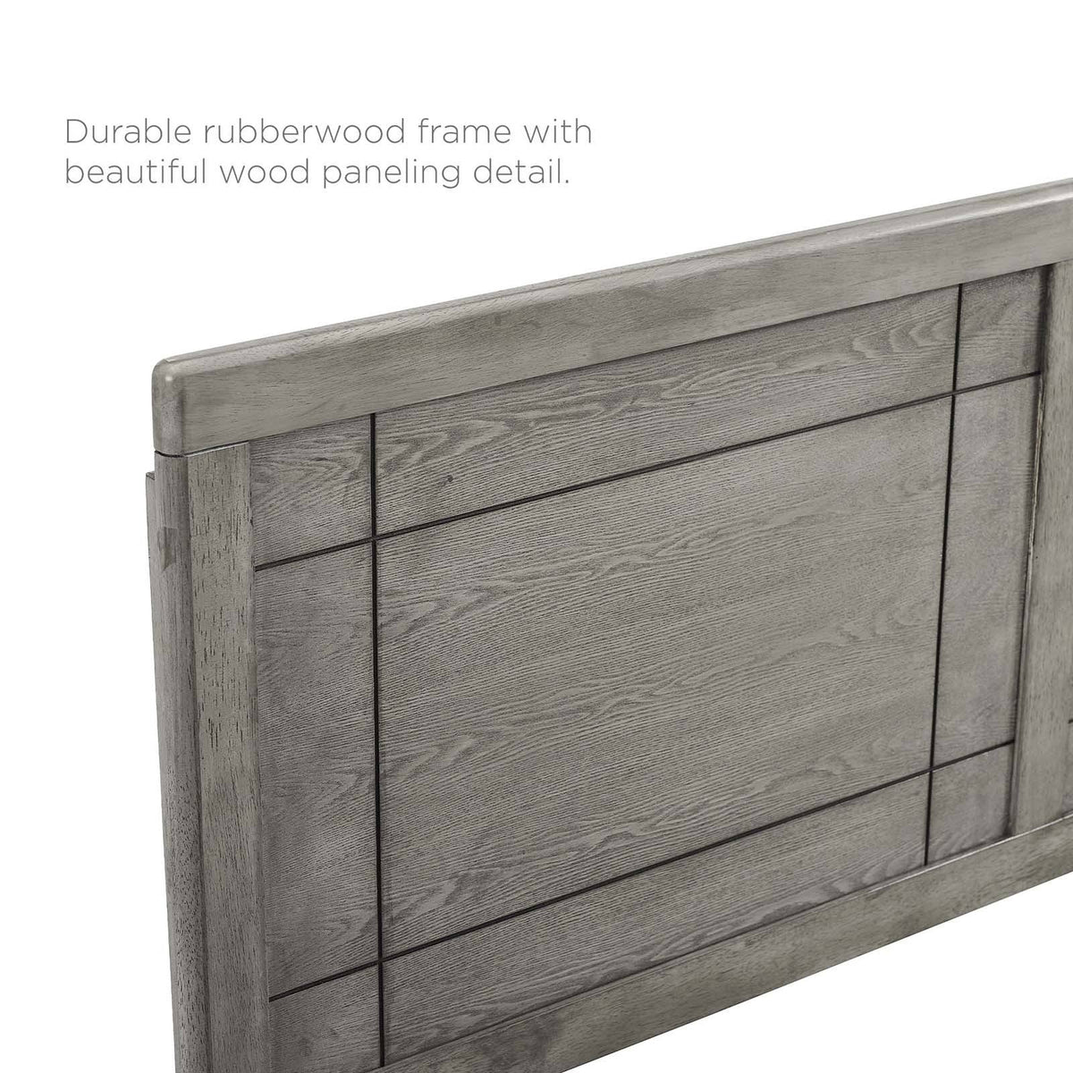 Gray Wood Queen Headboard H809