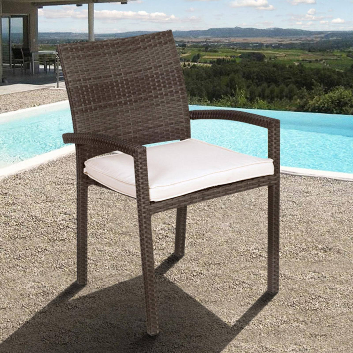 All-Weather Wicker Patio Dining Chair Set of 4 W5441