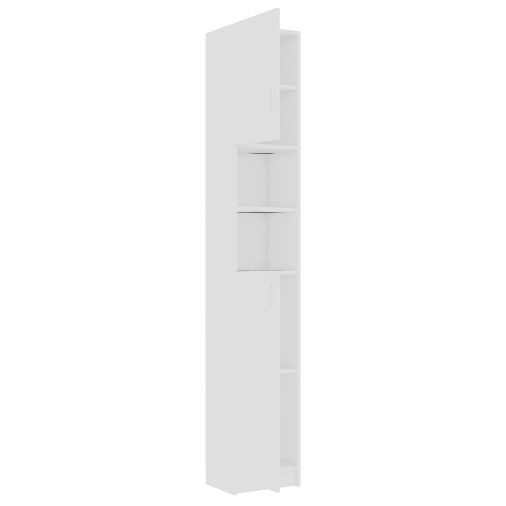 White and Sonoma Oak Bathroom Cabinet Chipboard S171