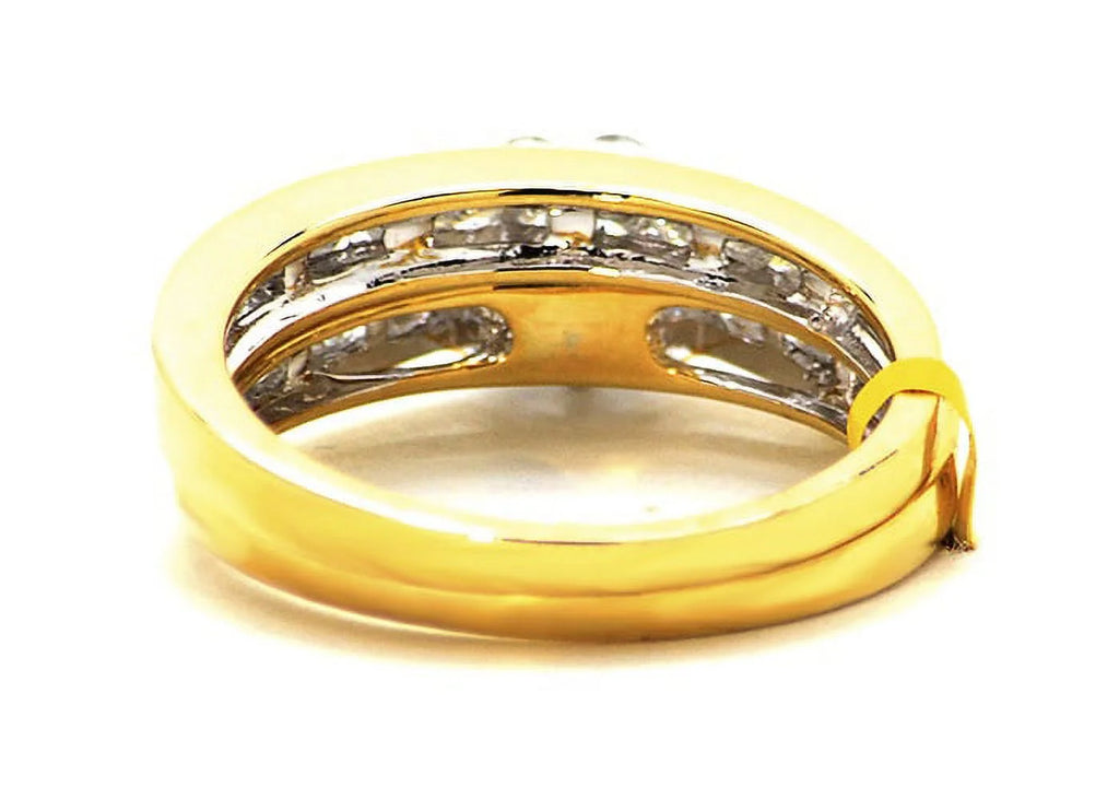 White Gold Round Diamond Bridal Ring Set (0.33 ct) V113