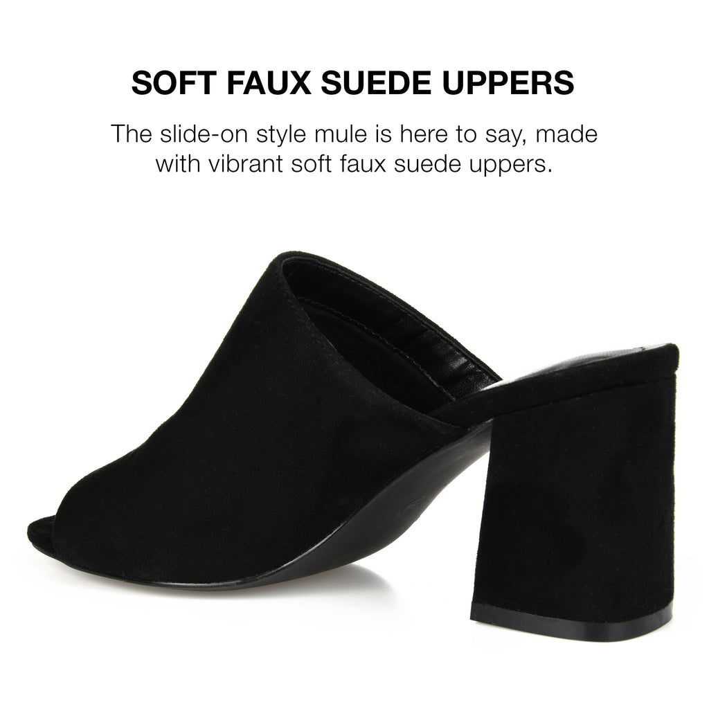 Wide Width Peep Toe Block Heel Sandals U79827