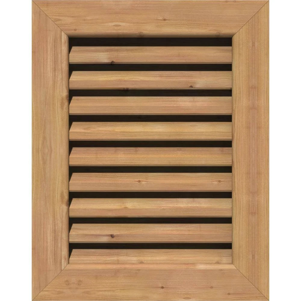 Unfinished Functional Vertical Gable Vent V95589