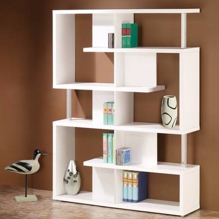 White Standard Bookcase X165