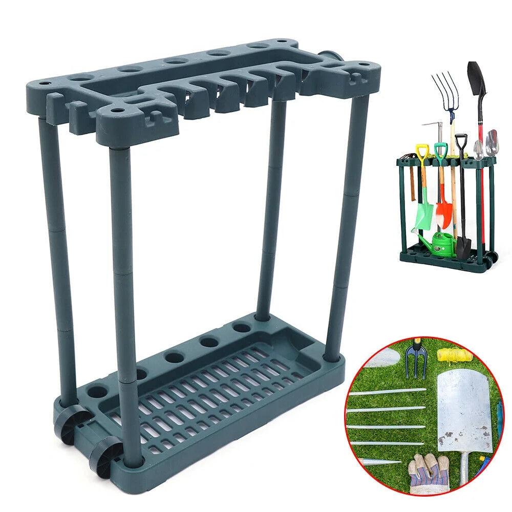 Freestanding Tool Rack Organizer with Hooks A832